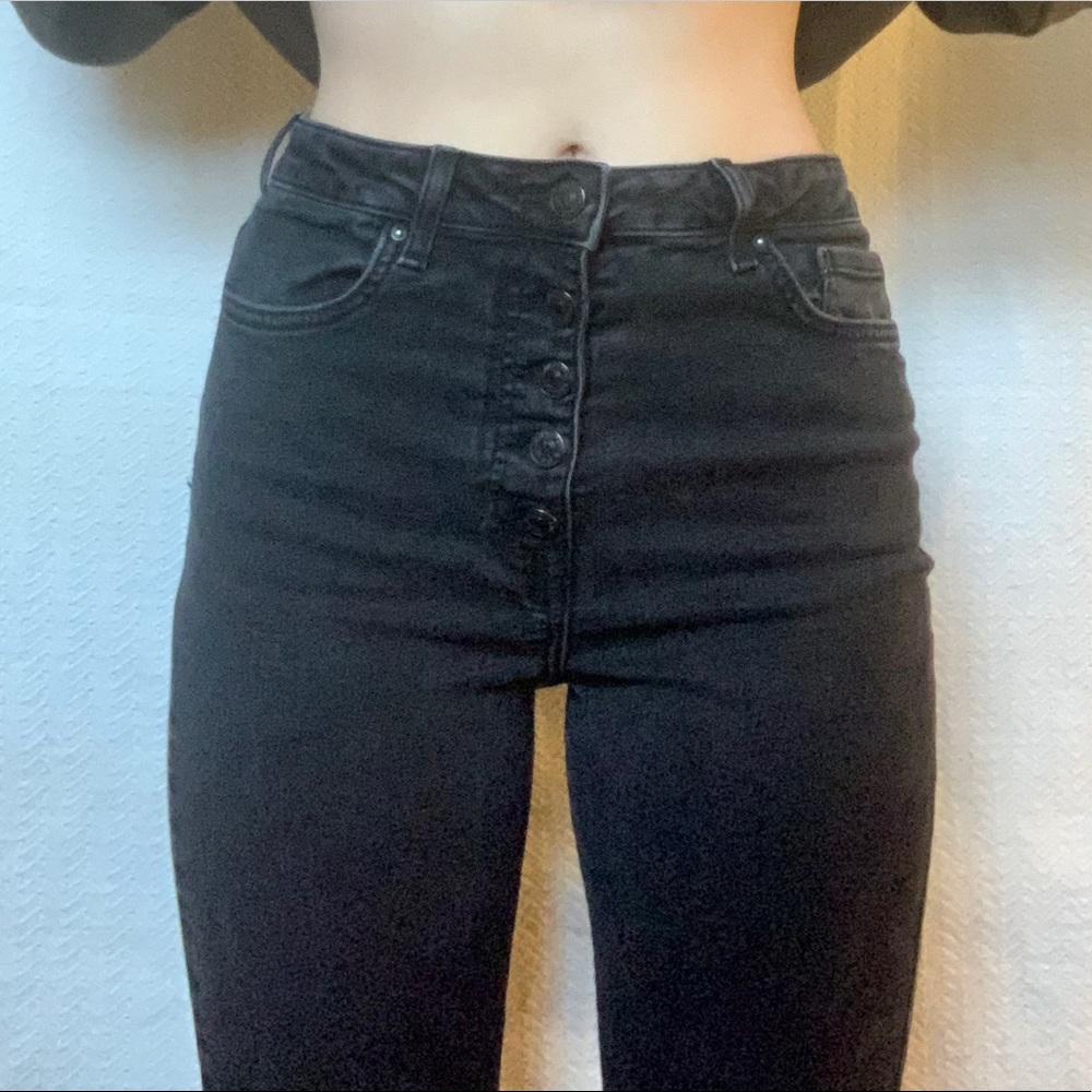 forever 21 black high rise skinny jeans size 26